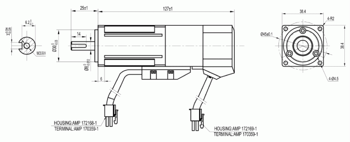 50w Ac Servo Motor 24V Mini 0