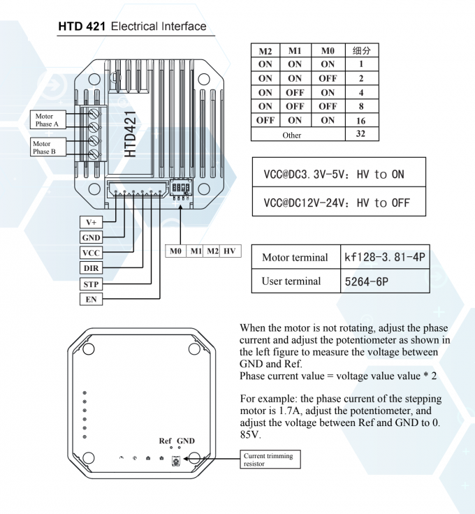 Integrated NEMA 17 Stepper Motor Controller Module 2 Phase Parallel Interface 0