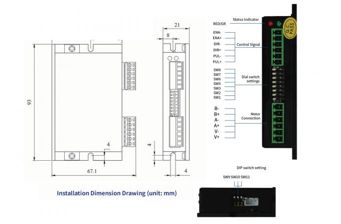 50vdc 2.5 A Stepper Motor Controller Driver Two Phase Industrial 0