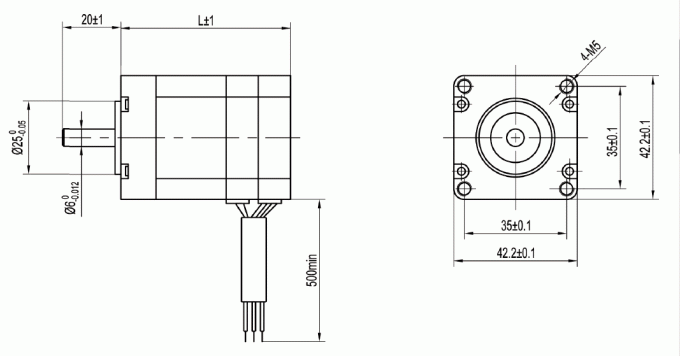Nema 17 42mm High Speed Brushless Dc Motor 48V 60W 3 Phase Micro 0.13nm 1 Nema 17 42mm High Speed Brushless Dc Motor 48V 60W 3 Phase Micro 0.13nm 0