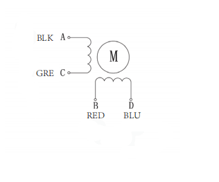 4 Lead 1.8 Deg Stepper Motor High Torque Low Speed 0