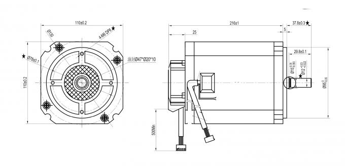 1.5 Kw Nema 42 Brushless Dc Motor Permanent Magnet 2300rpm 230v 6.5nm For Shredder 1 1.5 Kw Nema 42 Brushless Dc Motor Permanent Magnet 2300rpm 230v 6.5nm For Shredder 0