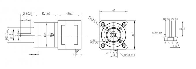 12V Nema 17 With Gearbox Stepper Motor 1.8 3.8 Kg Cm 52oz in 1 54 Reduction 2 12V Nema 17 With Gearbox Stepper Motor 1.8 3.8 Kg Cm 52oz in 1 54 Reduction 1