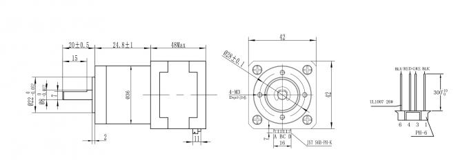 12v Dc Stepper Motor Reduction Gearbox 4.4 Kg Cm 1.78 NM Reduction Ratio 1 5 2 12v Dc Stepper Motor Reduction Gearbox 4.4 Kg Cm 1.78 NM Reduction Ratio 1 5 1