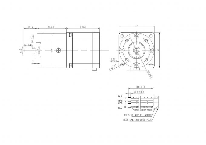 High Torque Nema 23 Planetary Gearbox Stepper Motor 57mm 5 nm 6 nm 1A 1