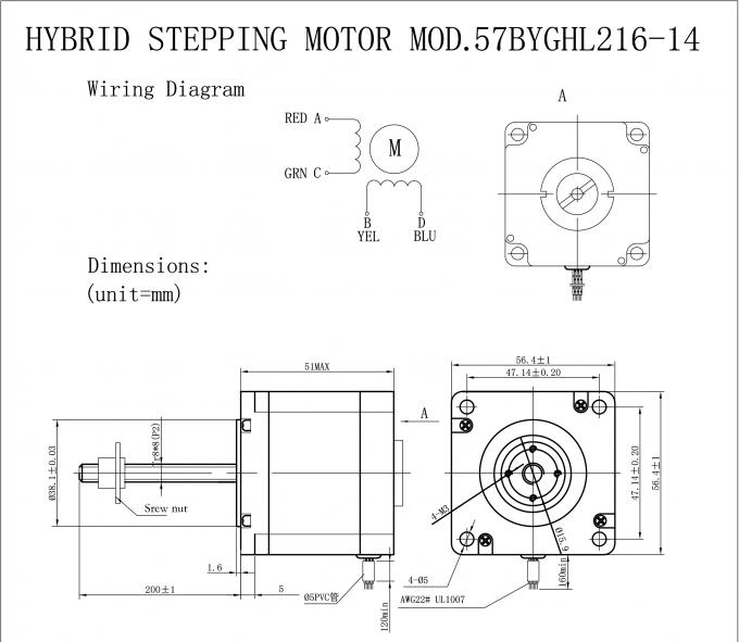 Nema 23 Linear Stepper Motor 10 Kg Cm 57BYGH Ball Screw 4 Wire 3.3V 1 Nema 23 Linear Stepper Motor 10 Kg Cm 57BYGH Ball Screw 4 Wire 3.3V 0