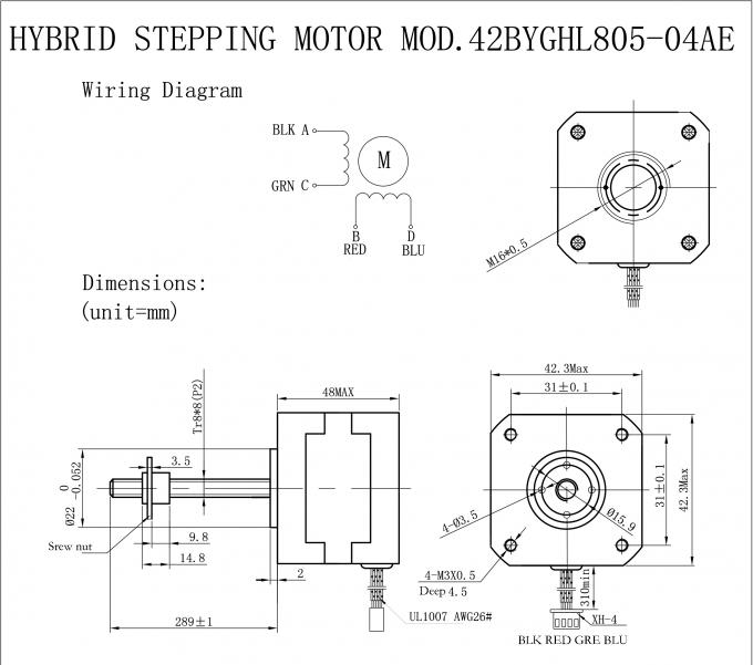 NEMA 17 Lead Screw Stepper Motor Linear Actuators Micro 42BYGH 0.8V 4.2kg Cm 1 NEMA 17 Lead Screw Stepper Motor Linear Actuators Micro 42BYGH 0.8V 4.2kg Cm 0