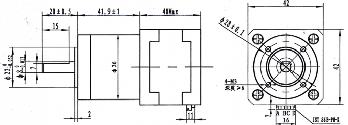 Nema 23 9.6 V 1A 1.8 Degree Stepper Motor With Gearbox 52 Mm*52 Mm 1 Nema 23 9.6 V 1A 1.8 Degree Stepper Motor With Gearbox 52 Mm*52 Mm 0
