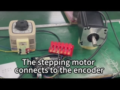 How the stepping motor makes the encoder connection ？