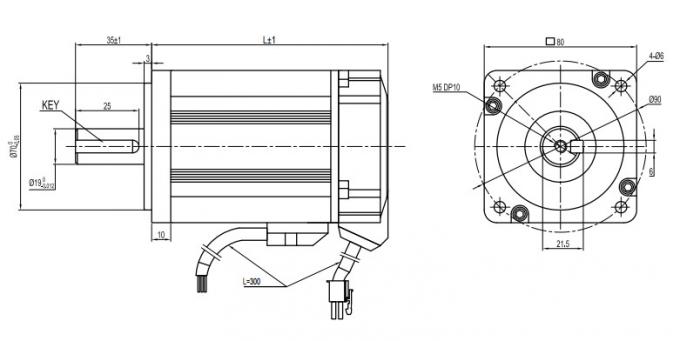 Low Voltage 24V 48V Dc Brushless Servo Motor 80mm 2 Low Voltage 24V 48V Dc Brushless Servo Motor 80mm 1